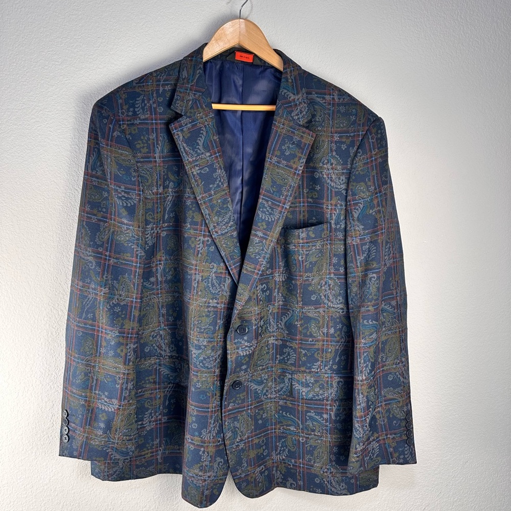 Linea Uomo Floral Paisley Blazer Sz 52